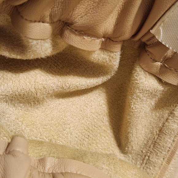 Vintage Havana Faux Soft Leather Elastic Waist Jogger  Medium Camel - Picture 4 of 11